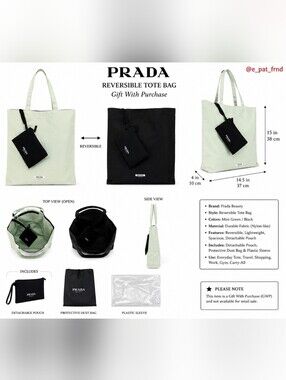 Prada Beauty Reversible Tote